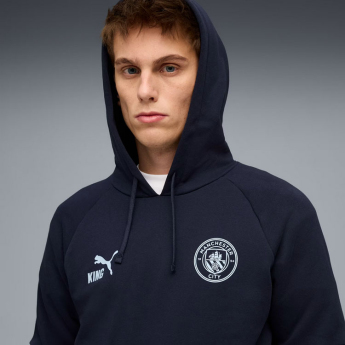 Manchester City hanorac de bărbați cu glugă King navy
