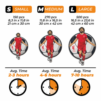 FC Liverpool puzzle din lemn Mo Salah 150 pcs