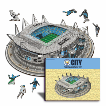 Manchester City puzzle din lemn Etihad Stadium 270 pcs