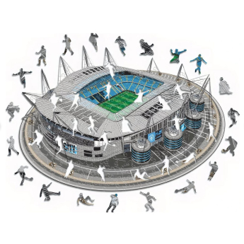Manchester City puzzle din lemn Etihad Stadium 500 pcs