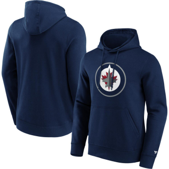 Winnipeg Jets hanorac de bărbați cu glugă Primary Logo Graphic navy