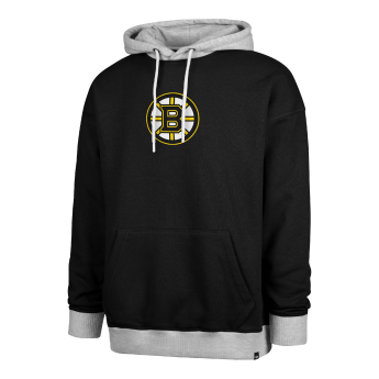 Boston Bruins hanorac de bărbați cu glugă 47 Patch Drop Shoulder Hood black