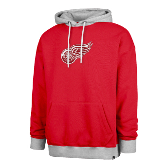 Detroit Red Wings hanorac de bărbați cu glugă 47 Patch Drop Shoulder Hood red