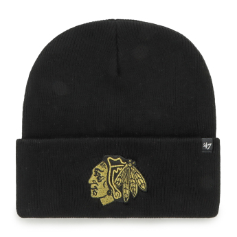 Chicago Blackhawks căciulă de iarnă Haymaker Metallic 47 Cuff Knit Black