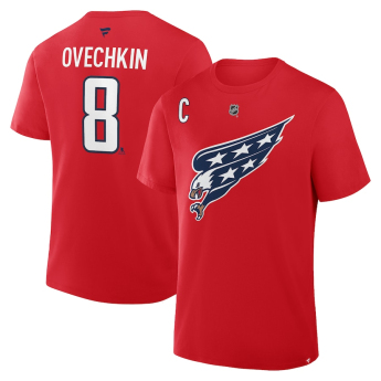 Washington Capitals tricou de bărbați Alexander Ovechkin #8 Stack Name & Number 2025/26 red