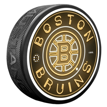 Boston Bruins puc Neon
