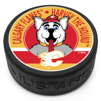 Calgary Flames puc Harvey Mascot Textured