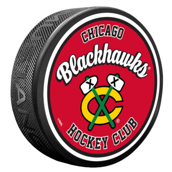 Chicago Blackhawks puc Retro Script