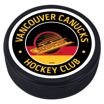 Vancouver Canucks puc Red Vintage Striped Textured