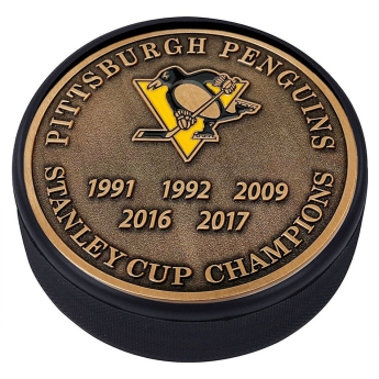 Pittsburgh Penguins puc Stanley Cup Years Gold Medallion