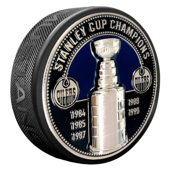 Edmonton Oilers puc Ultra 3D Stanley Cup Medallion