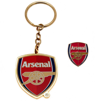 FC Arsenal breloc și insignă design set