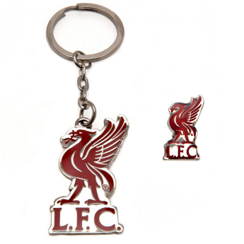 FC Liverpool breloc și insignă design set
