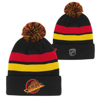 Vancouver Canucks căciula de iarnă pentru copii Cuffed Beanie With Pom black