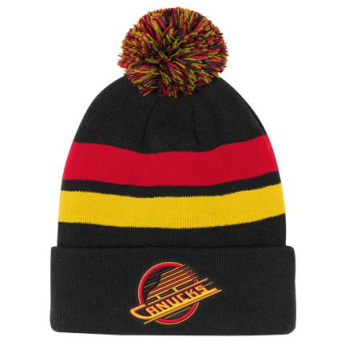 Vancouver Canucks căciula de iarnă pentru copii Cuffed Beanie With Pom black