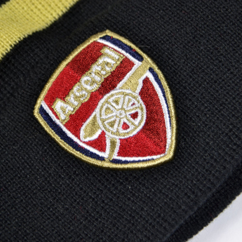 FC Arsenal căciulă de iarnă Bobble Stripe gold