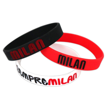 AC Milan brățară de cauciuc 3pack Silicone