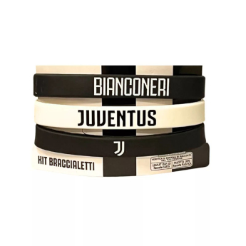 Juventus Torino brățară de cauciuc 3pack Silicone
