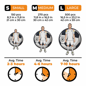 Echipa națională de fotbal puzzle din lemn Germany Wirtz 270 pcs