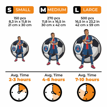 Paris Saint Germain puzzle din lemn Désiré Doué 150 pcs