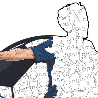 Paris Saint Germain puzzle din lemn Vitinha 150 pcs