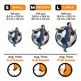 Paris Saint Germain puzzle din lemn Vitinha 150 pcs