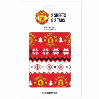 Manchester United hârtie de împachetat Christmas 2 pcs