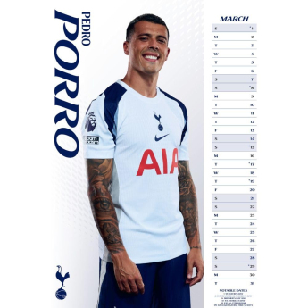 Tottenham Hotspur calendar 2026