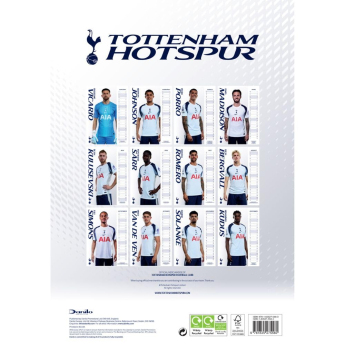 Tottenham Hotspur calendar 2026