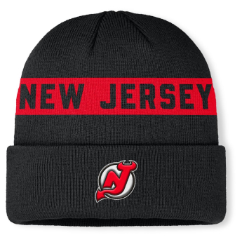 New Jersey Devils căciulă de iarnă Authentic Pro A/Cap Cuffed inscription