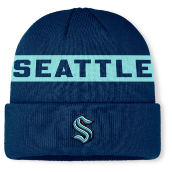 Seattle Kraken căciulă de iarnă Authentic Pro A/Cap Cuffed inscription