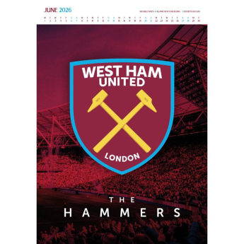 West Ham United calendar Deluxe 2026