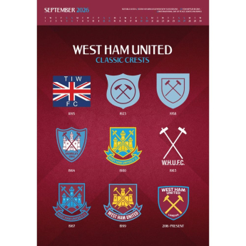 West Ham United calendar Deluxe 2026