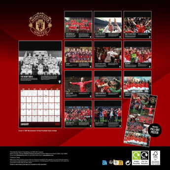 Manchester United calendar și jurnal Musical Gift Box 2026