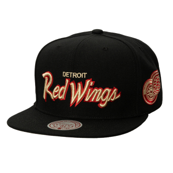 Detroit Red Wings șapcă flat Cream Script Snapback black