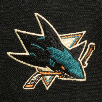 San Jose Sharks șapcă flat Cream Script Snapback black