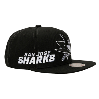 San Jose Sharks șapcă flat Trifecta Snapback black