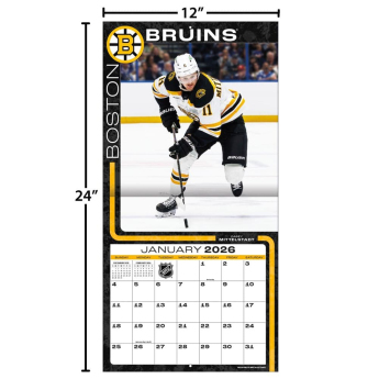 Boston Bruins calendar 2026 Wall