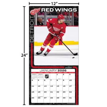Detroit Red Wings calendar 2026 Wall