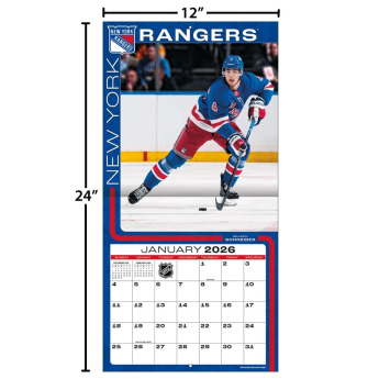 New York Rangers calendar 2026 Wall