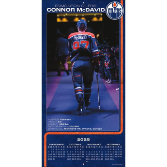 Edmonton Oilers calendar Connor McDavid #97 2026 Wall