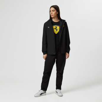 Ferrari geacă de bărbați cu glugă Rain Black F1 Team 2023