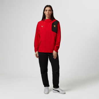 Ferrari geacă de bărbați cu glugă Rain Red F1 Team 2023