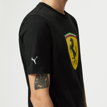 Ferrari tricou de bărbați Shield black F1 Team 2023