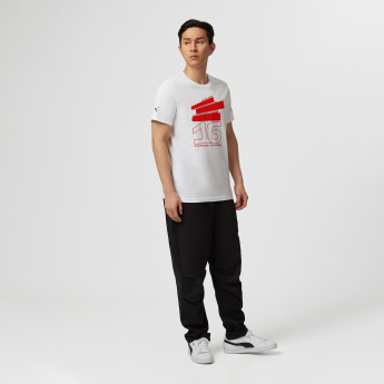 Ferrari tricou de bărbați Leclerc Driver White F1 Team 2023