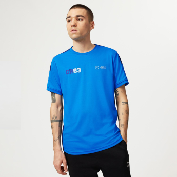 Mercedes AMG Petronas tricou de bărbați George Russell Sports blue F1 Team 2023