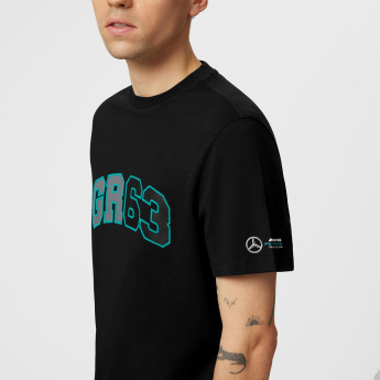 Mercedes AMG Petronas tricou de bărbați George Russell Logo black F1 Team 2023