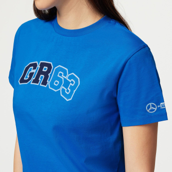 Mercedes AMG Petronas tricou de dama George Russell Logo blue F1 Team 2023