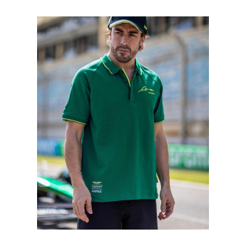 Aston Martin tricou polo Alonso Kimoa green F1 Team 2025