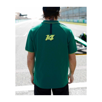 Aston Martin tricou polo Alonso Kimoa green F1 Team 2025